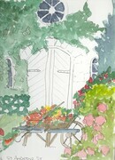 Garden Shed Watercolour Study
