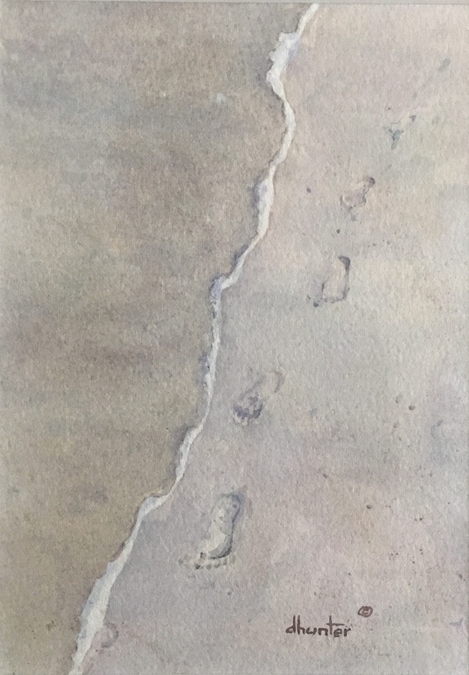FOOTPRINTS IN THE SAND   Dorothy dhunter Adams    IMG 2609  FRM iPHONE adj
