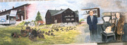 1950 Cold Springs Farm Historical Mural   SOLD