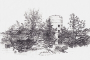 Silo West of Town   Dorothy dhunter Adams 1995  SOLD