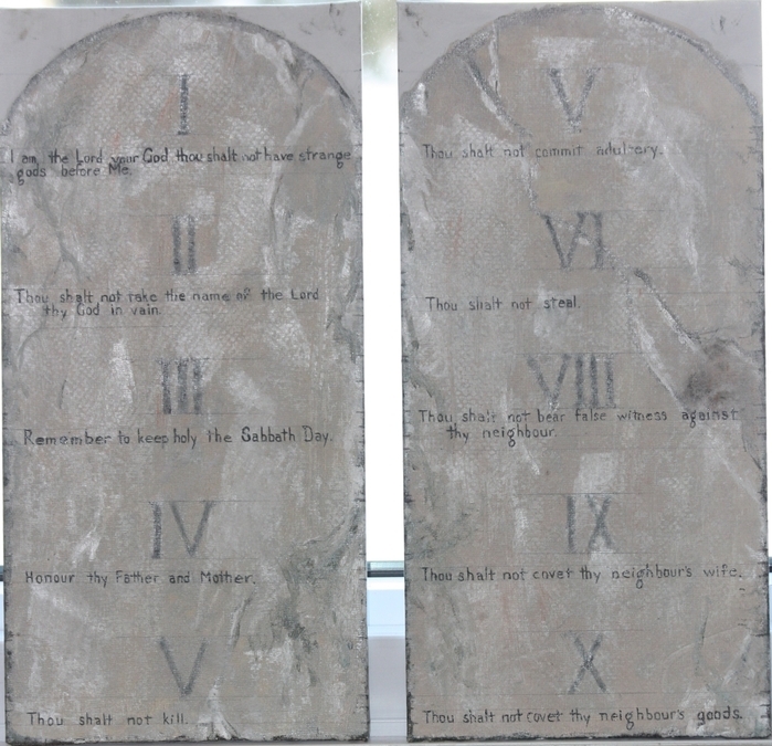 Ten Commandments before framed   Dorothy dhunter Adams   SOLD