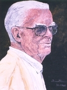 Wally Adams 1998  acrylic study   Dorothy dhunter Adams